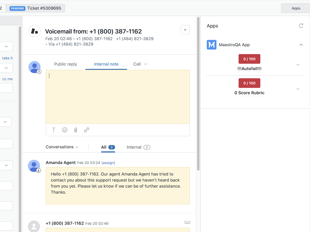 Maestro QA Quality Assurance Native App primary marketing image — WEM app on the Zendesk Marketplace